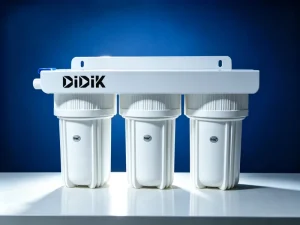 Manual Iron Triple-Stage Pre-Filter for Tap Water and Outdoor Use