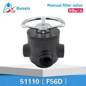 Manual Multi-Port Plastic Tee Softener Valve Reverse Osmosis Water Softener Control Valve 10 Tons 61210 F64D/N64D