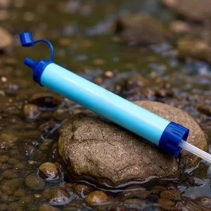 Manual Portable Outdoor Drinking Water Purifier with Dual Intake Options