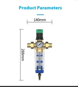 Manual Sewage Prefilter for Household Drinking Water and Sediment Removal