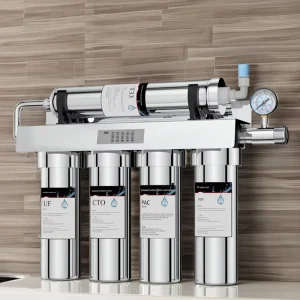 Manual Ultrafiltration Under Sink Water Purifier 5 Stages Stainless Steel UF Household System with Self Cleaning
