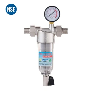 Manual Whole House Pre filter For Outdoor Rv Car Household Tap Water Automatic Siphon Backwash Inlet Central Water Prefilter