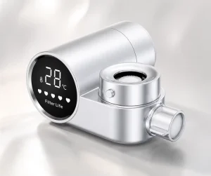 Manufacturer Smart Digital Display Hydropower Filter Faucet 5-Stage Water Purifier with Carbon Fiber Cartridge