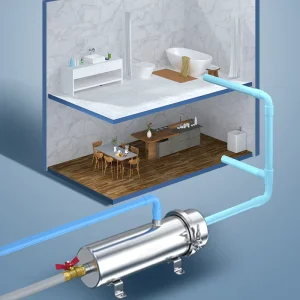 Manufacturer’s 5000L/H Stainless Steel PVDF Ultrafiltration Membrane Water Filter System Manual Washable Whole House