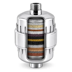 Metal Shower Head Chlorine Removal Water Purification Shower Filter with Shower Extension Arm