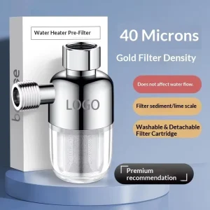 Mini Anti-Scale Stainless Steel Water Filter Shower Head Faucet Filter, Model 05, No Core Replacement