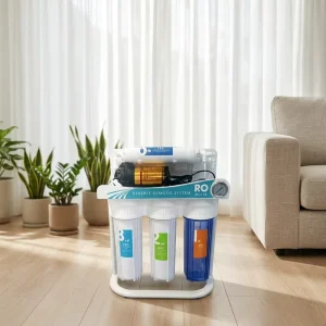 Mini Countertop RO Water Purifier 5 Stage ODM/OEM Filtration System External Glass Carafe Reverse Household