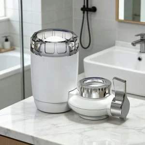 Mini Faucet Water Purifier Activated Carbon Ceramic Filter Cartridge with Transparent Top Cover