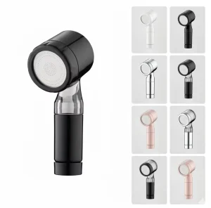 Mini High Pressure Water Saving PP Cotton Filtered Hard Water for Skin Care Handheld Shower Head for Travel