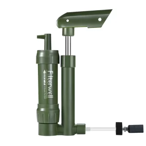 Mini Pocket Hand Pump Travel Water Purifier Filter for Hiking, Camping, and Emergency Use