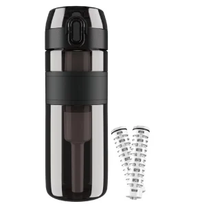 Mini Portable Outdoor Water Filter & Purifier Bottle with ACF Filter Manual Operation 500ml Capacity for RV Car & Household Use
