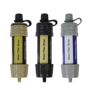Mini Portable Personal Water Filtration System for Survival Camping Hiking Travel and Emergency Use