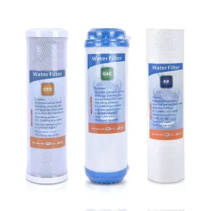 Mini Ro System Replacement Water Filters Cartridge Set Three Pack