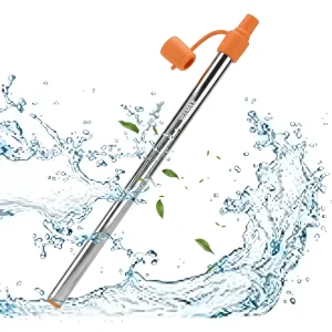 Mini Stainless Steel Portable Water Filter Straw Outdoor Emergency Survival Water Purifier for Hiking Travel