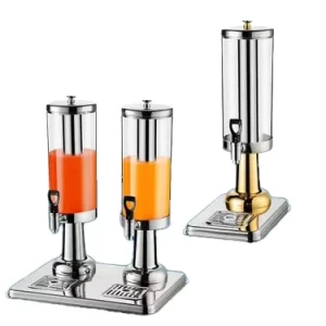 Model 81 Commercial Double-Head Stainless Steel Ice-Cooled Standing Beverage Dispenser