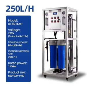 Model Smart RO Plant 250LPH Automatic Industrial Reverse Osmosis Filtration Water Purifier for Pure Water Production