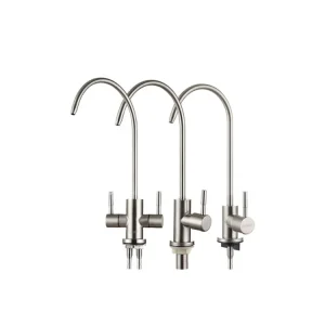 Modern 304 Stainless Steel Lead Free RO Kitchen Faucet Pull Down Brushed Nickel Single Hole Classic Drinking Water Purifier