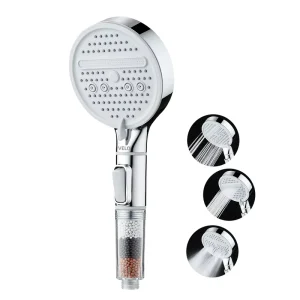 Modern Design Adjustable Plastic Filter Shower Head Handheld Filtered Showerhead for Hard Water Reduce Dry Itchy Skin