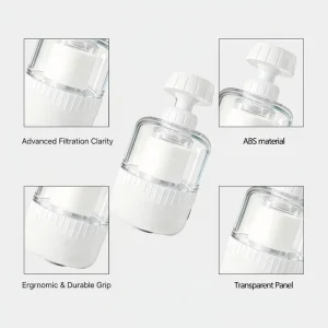 Modern Design Water Filter Water Faucet Purifier Kitchen Sink Bathroom Shower Filter for Hard Water Water Single Outlet