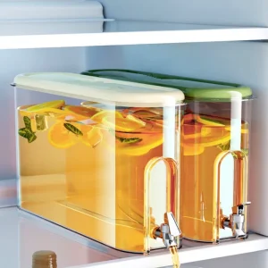 Modern Eco Friendly Large Capacity Fridge Mounted Beverage Dispenser with Detachable Design and Tap