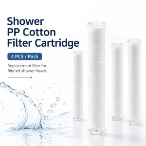 Modern Eco Friendly PP Cotton Cartridge Shower Filter for Bathroom Kitchen Apartment and Hotel Use Sediment and Impurity Removal