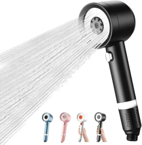 Modern High Pressure 4 Mode Handheld Filtered Shower Head for Hard Water