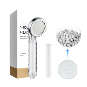 Modern High Pressure Plastic Rainfall Shower Head Water Saving with Filtered PP Cotton Single Outlet for Bathroom