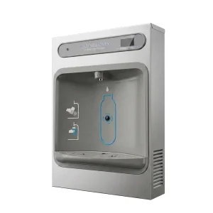 Modern Refrigerated Wall Mounted Water Dispenser Stainless Steel Electric Drinking Fountain with Sensor Bottle Filler