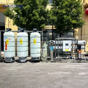 Modular 4000 LPH Integrated 8040 FRP RO Water Purification System for Factory Production