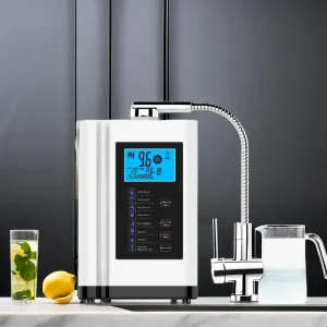 Moneng Japan Tech Portable Alkaline Water Machine Ionizer Combo Healthy Household Drinking Water Generator Battery Plastic