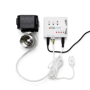 Motorized Ball Valve Water Leak Detection System with Automatic Shutoff