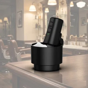 Motorized Men Shave Brush With Advanced Spin Dry Feature Fully Washable Body Long Battery Power Life Secure Magnetic Connection