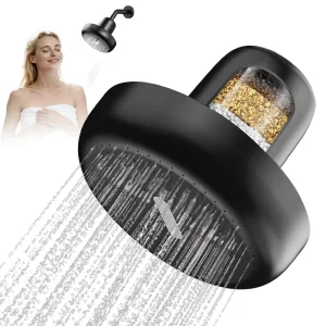 Multi Stage Filtration Portable Water Purifier Hard Water Softener Rainfall Shower Head Set Skin Softening Shower Filter