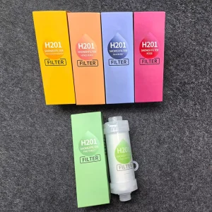 Multi flavors Scented Shower Filter Bath Shower Water Filter Filtration H201 Shower Head Vitamin C for Bathroom