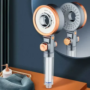 Multi function Bathroom Shower Filter Head High Pressure Double Side Adjustable Rainfall Shower Filter Head with PP Filter