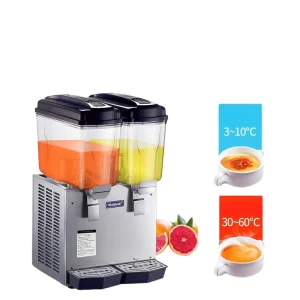 Multi-functional 2-Tap Cold Drink Machine Milk Tea Shop Hot Pot Restaurant Use Food Grade Stainless Drink Dispensers