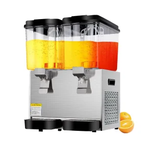 Multi-functional 2-Tap Electric Refrigeration Cold Drink Machine Milk Tea Shop Hot Pot Restaurant Use Drink Dispensers