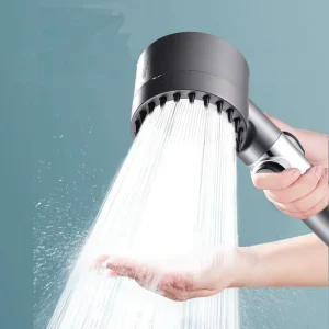 Multifunctional Shower Head 3 Function Adjustable High Pressure Filtering Handheld Portable SPA Shower Head for Bathroom