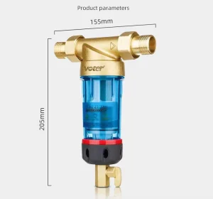 Municipal Tap Water Household Pre Filter System 40um 3T H High Flow Rate Stabilizing Pressure