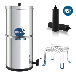 NSF 42/372 16L Outdoor 304 Stainless Steel Gravity Water Purifier and Filter