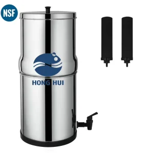 NSF/ANSI 42/372 LT-1.5A 1.5 Gallon Household and Outdoor Stainless Steel Gravity Water Filter