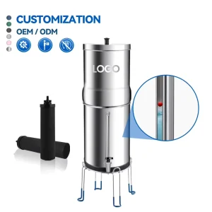 NSF/ANSI 42/372 LT-1.5A Outdoor 1.5 Gallon Stainless Steel Gravity Water Filter System