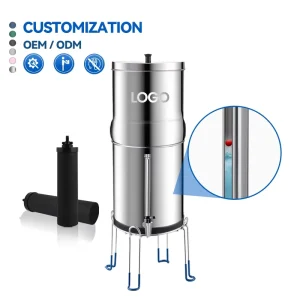 NSF/ANSI 42/372 LT-2.25A Outdoor 2.25 Gallon Stainless Steel Gravity Water Filter