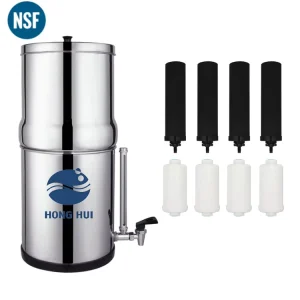 NSF/ANSI 42/372 LT-2.25A Outdoor Stainless Steel Camping Gravity Water Filter