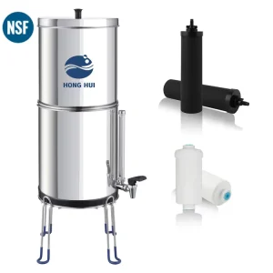 NSF/ANSI 42&372 LT-2.25B Portable Camping SUS304 Fluoride Filter Gravity-Fed Water Filter System