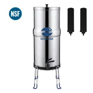 NSF/ANSI 42&372 LT-3A 3 Gallons Outdoor Camping Stainless Steel Gravity-Fed Water Filtration System