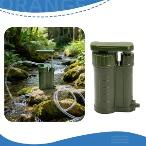 NSF Camping Hiking Water Filter Portable Hand Pump Purifier Outdoor Survival UF Carbon Filtration