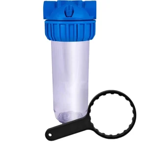 NSF Certified 10X2.5 Inch Blue Water Filter Housing Whole House Central Water Pre Filtration Equipment for Water Purification