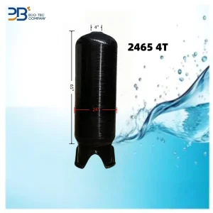 NSF Certified 24×65 4″ NPSM 125/150 PSI FRP Water Pressure Tank with Distributor and Control Valve for Water Filter System