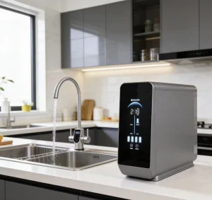 NSF Certified 5-Stage RO Water Purifier 100GPD for Home and Hotel Use with Self-Cleaning Reverse Osmosis Filtration System